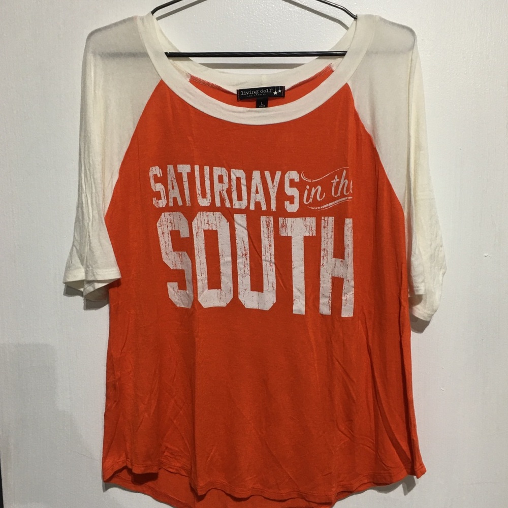Living Doll made in USA t shirt size L
